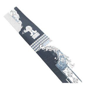 Christian Armand Men Necktie Polyester Black White Gray Size 59x3.5 - NWOT